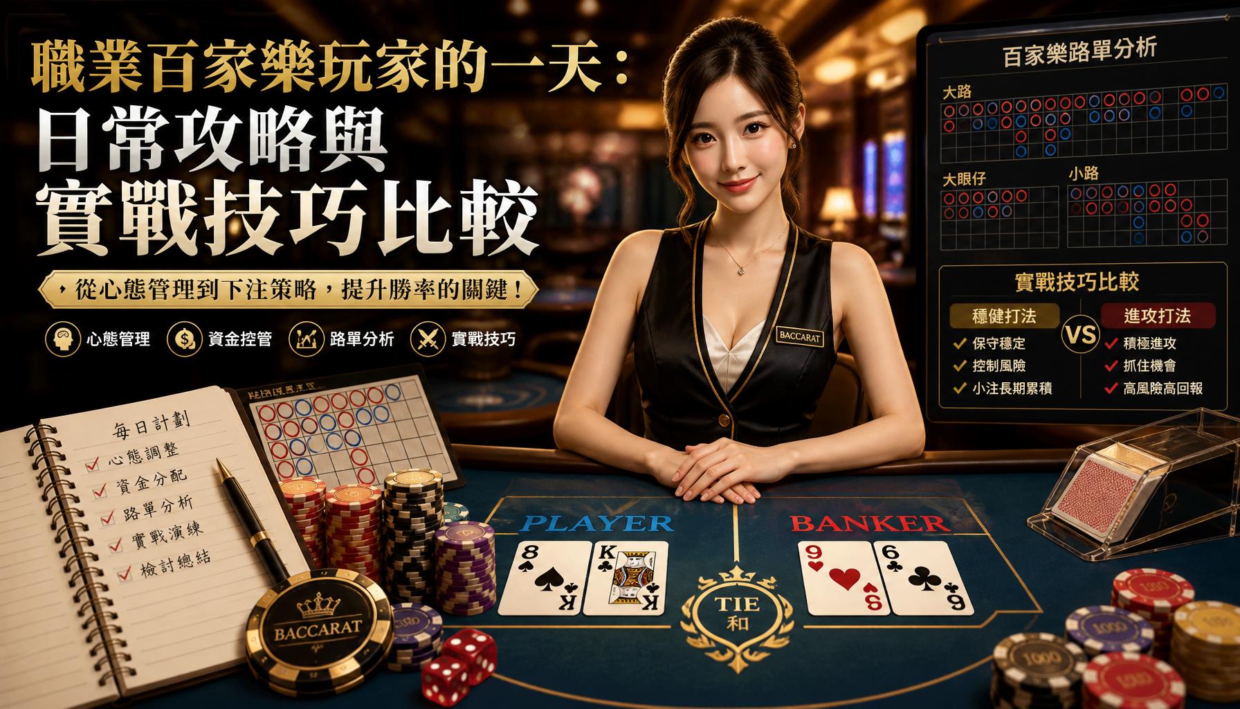 職業百家樂玩家的一天:日常攻略與實戰技巧比較