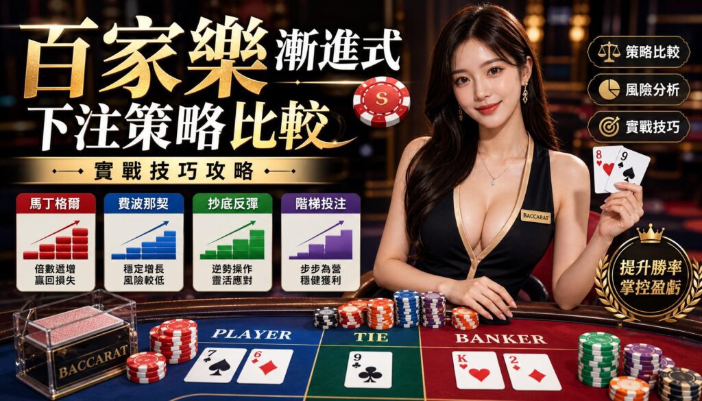 百家樂漸進式下注策略比較與實戰技巧攻略