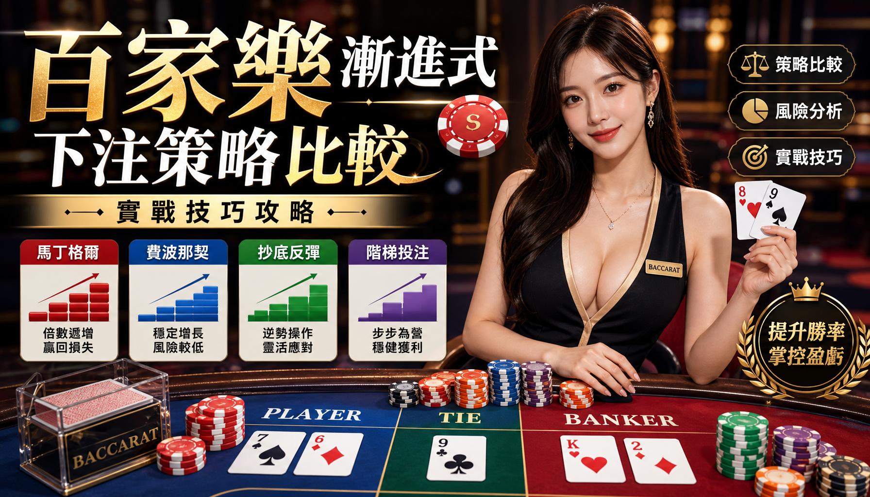 百家樂漸進式下注策略比較與實戰技巧攻略