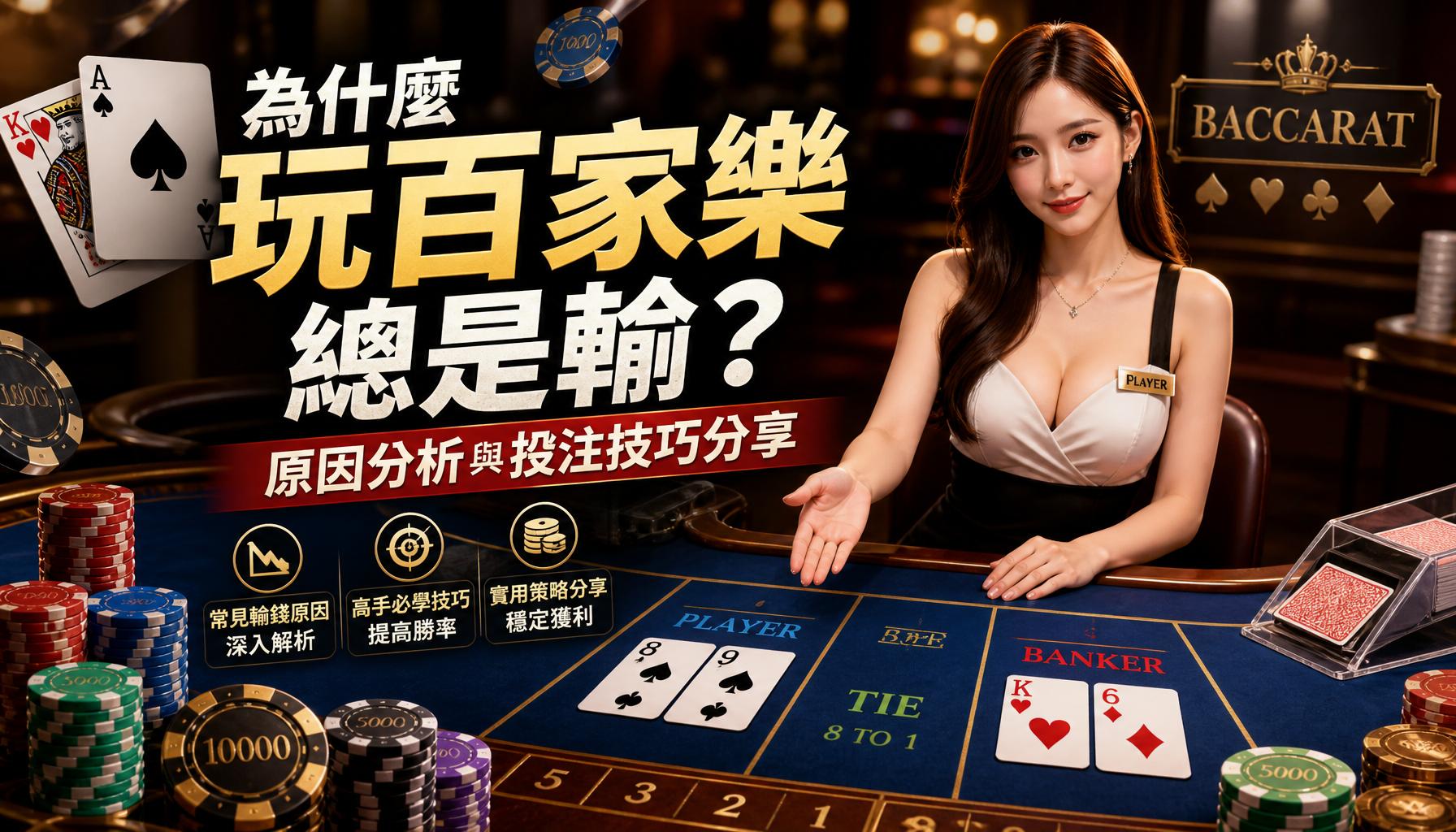 為什麼玩百家樂總是輸？原因分析與投注技巧分享