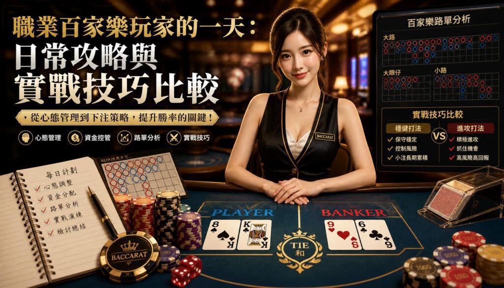 職業百家樂玩家的一天：日常攻略與實戰技巧比較