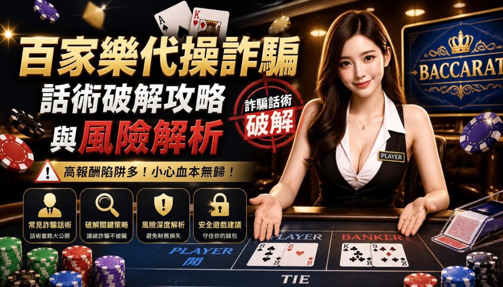 百家樂代操詐騙話術破解攻略與風險解析